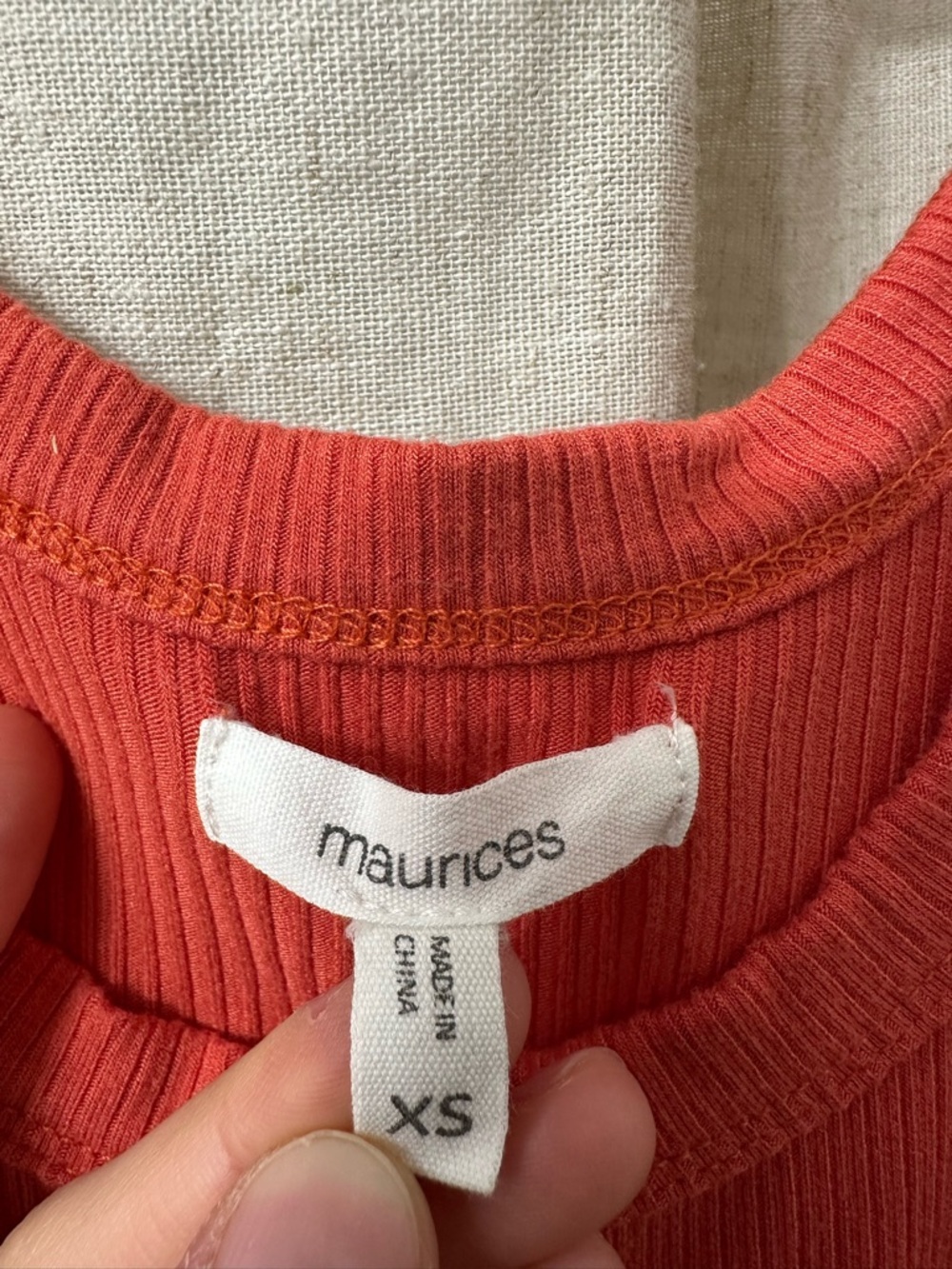 Maurices Red Ribbed Tank Maxi Dress with Side Drawstring - Picture 2 of 2